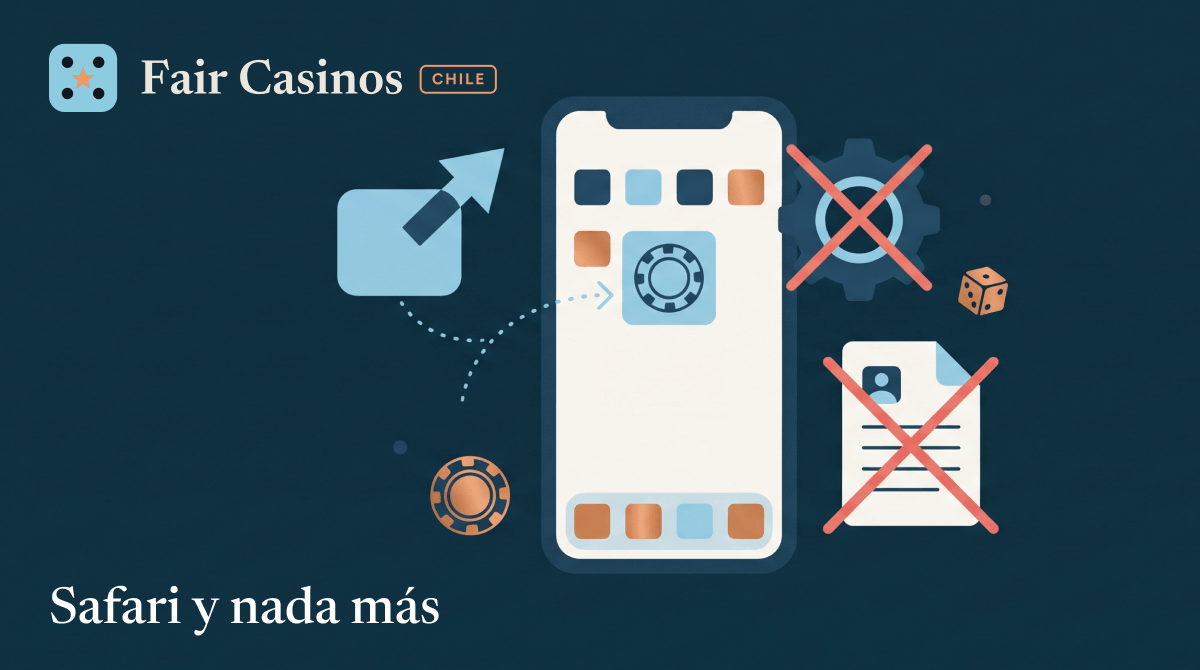 Teléfono inteligente con menú de inicio, ícono de compartir y rueda de configuración